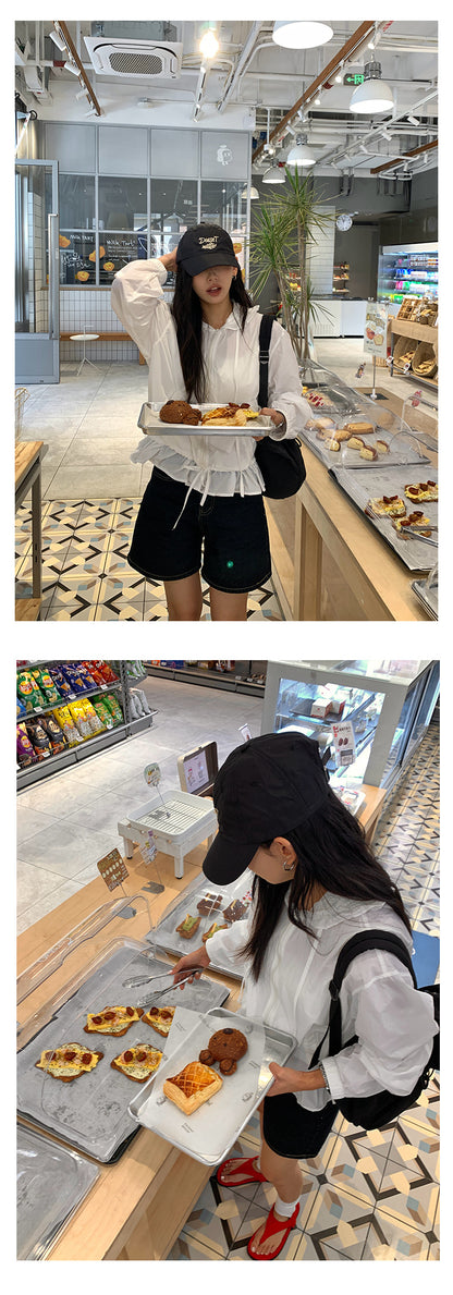 【H5209】實拍韓系荷葉清新連帽抽繩輕薄透氣防曬外套250422