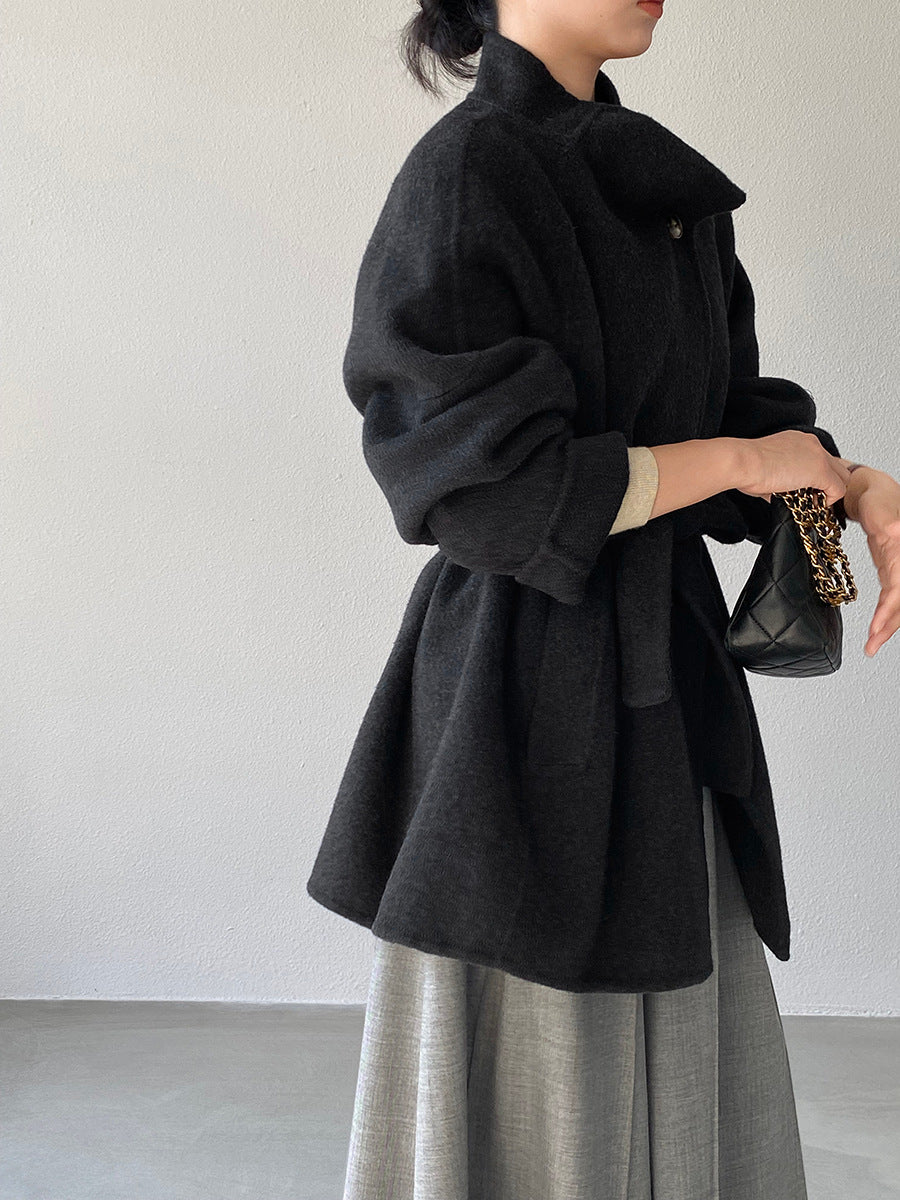 【cimzD6616】實拍高級大氣款雙面羊毛呢廓形外套大衣（100羊毛）251120