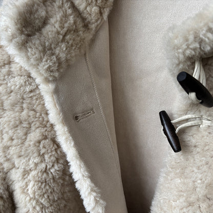 【Y7097】實拍冬季慵懒可愛牛角扣羊羔毛厚外套251113