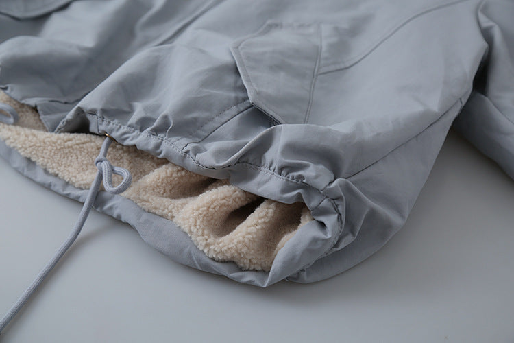 【LD11031】實拍冬天高級感加厚立領羊羔毛保暖夾克外套251124