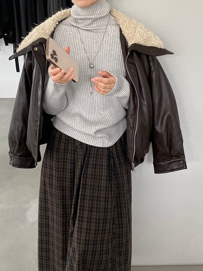 【cimz1388】實拍高領加厚高級感針織毛衣251128