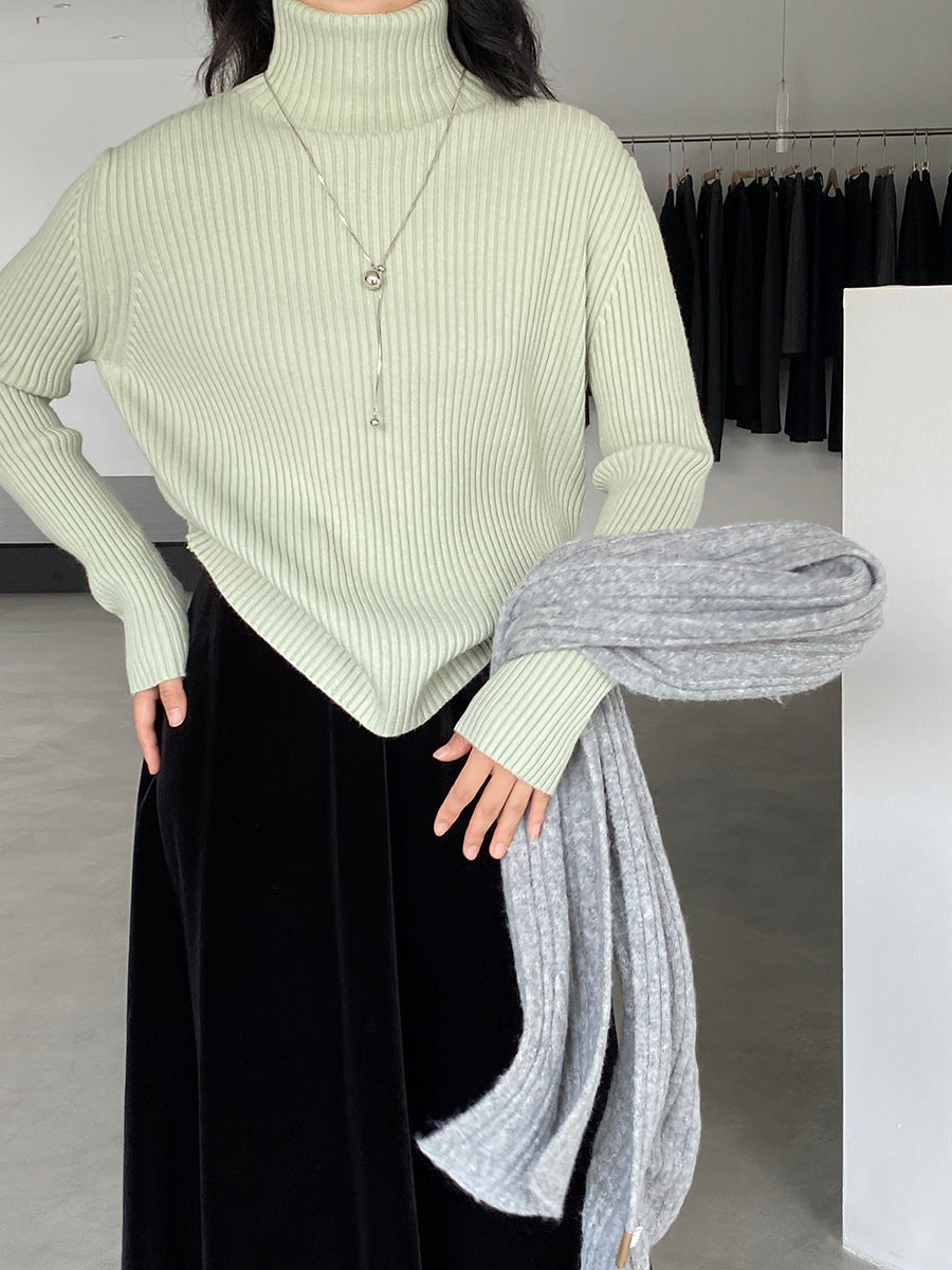 【cimz1388】實拍高領加厚高級感針織毛衣251128