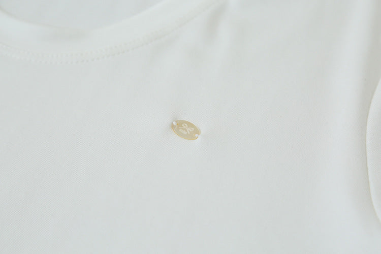 【LD11237】雲朵般舒適☁️親膚莫代爾棉簡約純色寬鬆顯瘦U領短袖T恤260427