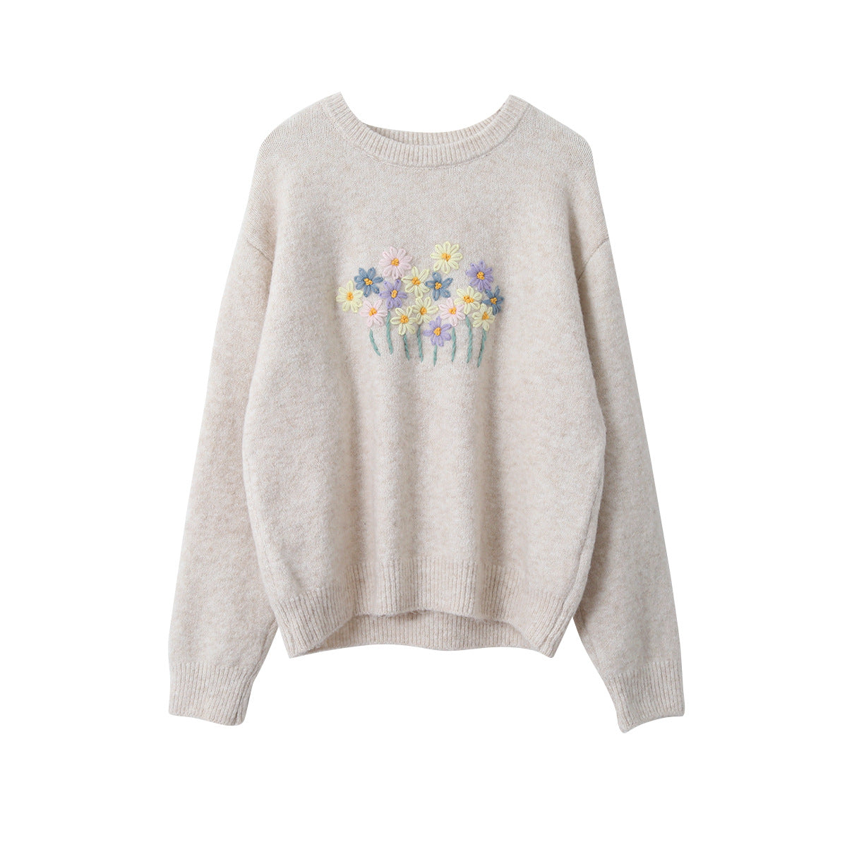 【LD11038】實拍立體小花針織衫251202