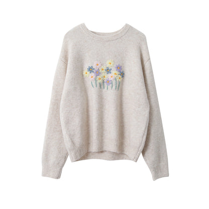 【LD11038】實拍立體小花針織衫251202