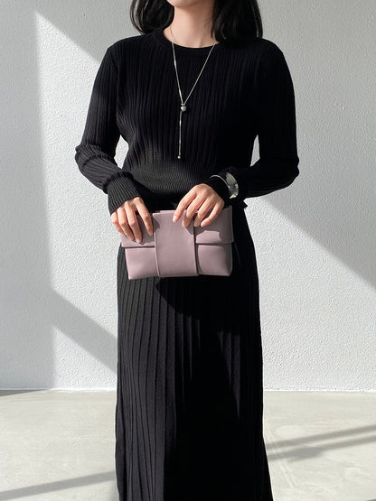 【cimz100789】實拍法式高級感收腰顯瘦針織衫＋針織長裙(分開下單）251120