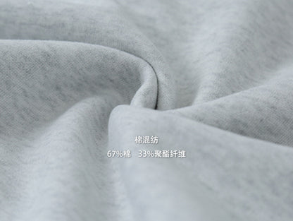 【LD3261】實拍美式polo翻領寬鬆抓絨衞衣251012