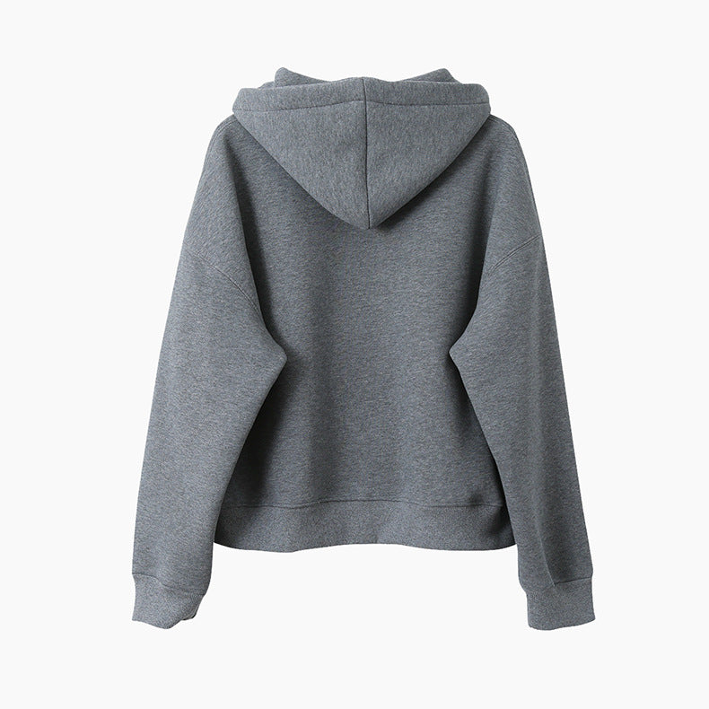 【LD11040】實拍字母印花加厚加絨連帽衞衣251202