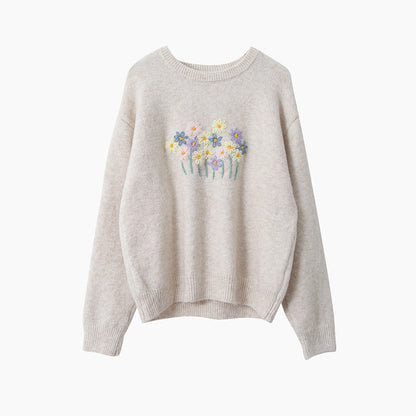 【LD11038】實拍立體小花針織衫251202