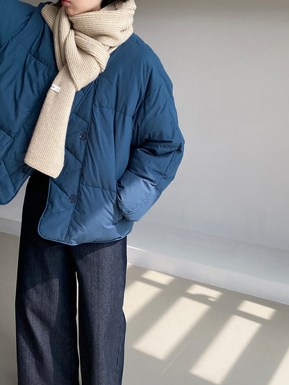 【cimz1010】實拍冬日温暖加厚90％白鴨絨羽絨外套大衣251128