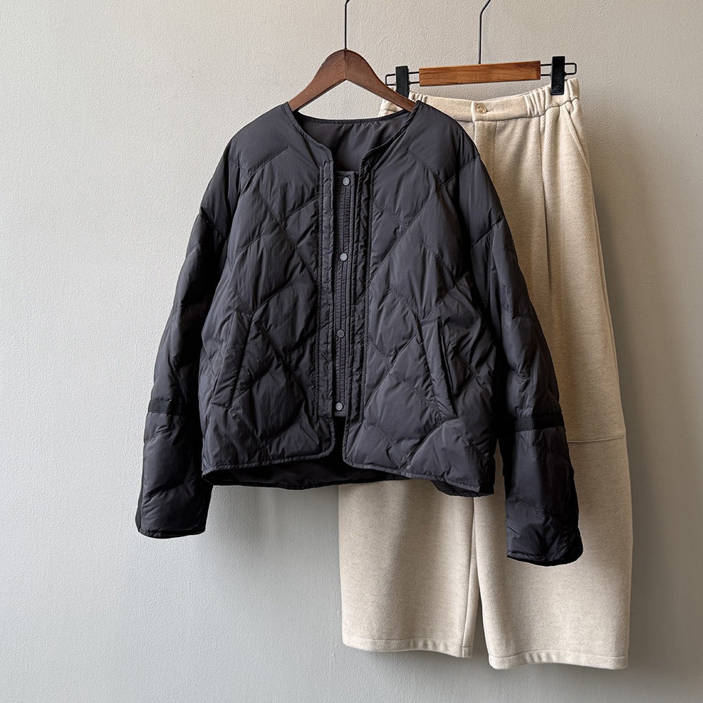 【Y82653】實拍輕保暖羽絨外套(含90％白鴨絨)251016