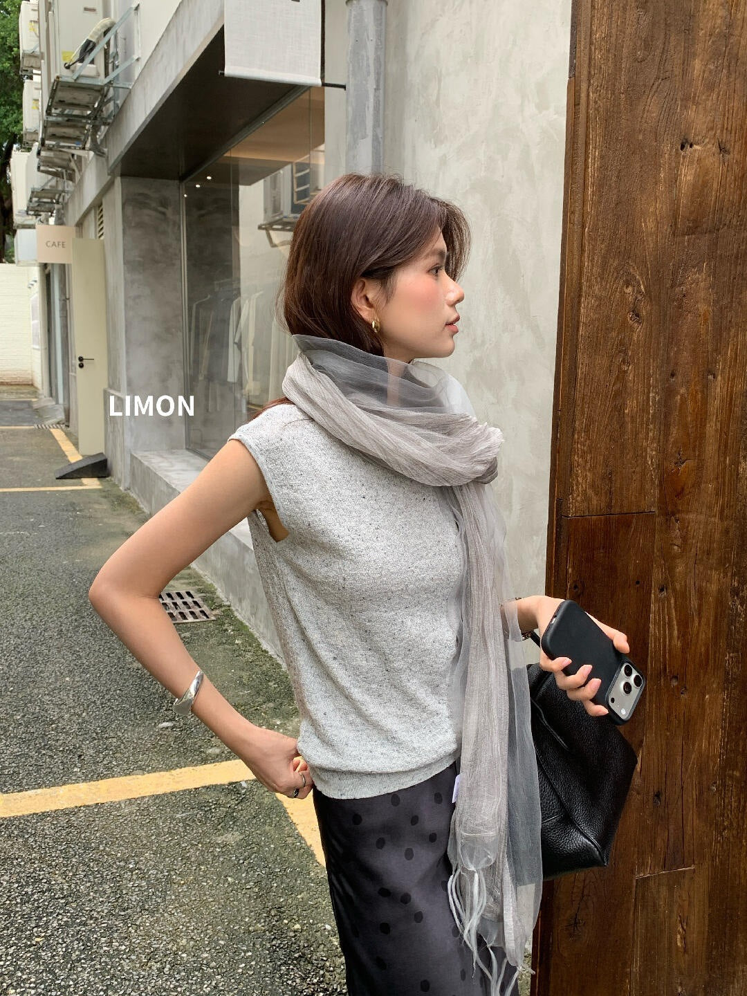 【LNM8583】檸檬家韓系高質感・氣質立領針織背心260831