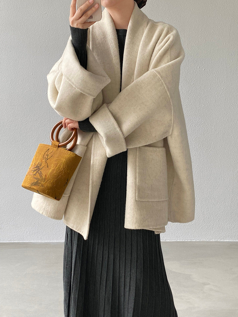 【cimz519】實拍冬天澳羊毛100%雙面呢大衣外套251201