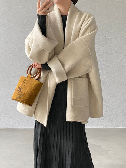 【cimz519】實拍冬天澳羊毛100%雙面呢大衣外套251201