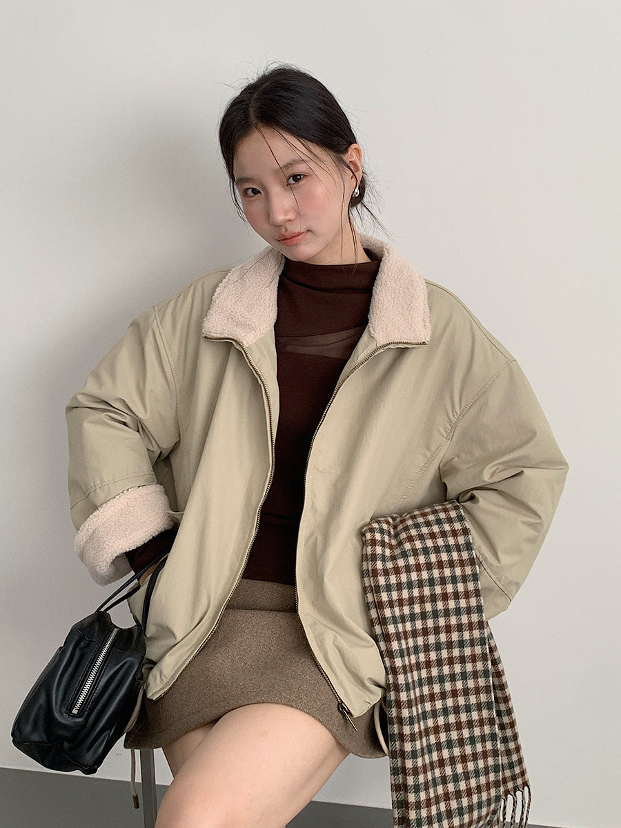 【LD11032】實拍S~XL羊毛絨超瘦高腰A字裙羊毛10%(內有安全褲+皮帶）251124