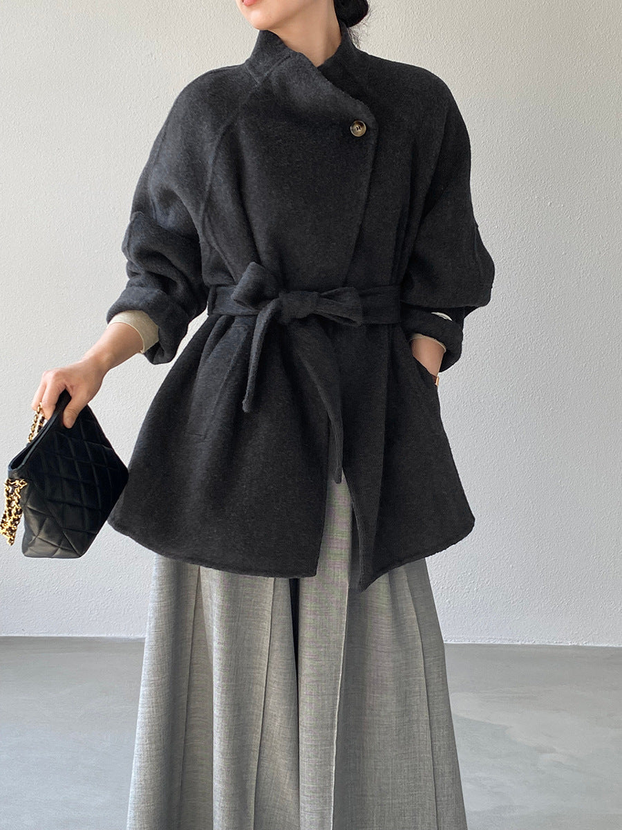 【cimzD6616】實拍高級大氣款雙面羊毛呢廓形外套大衣（100羊毛）251120