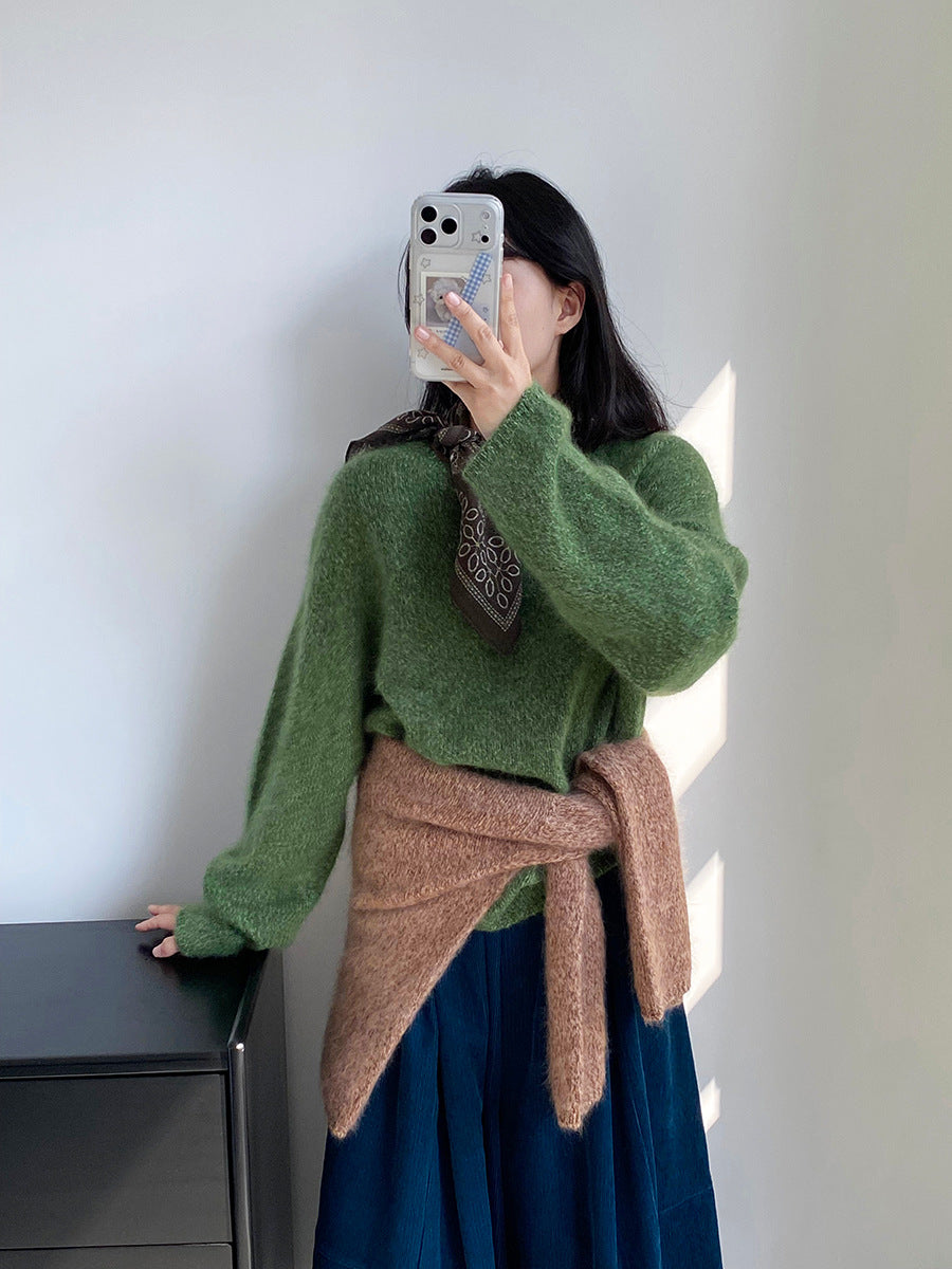 【cimz1373】實拍黑標奢柔雲朵 95羊毛5羊絨慵懶加厚針織毛衣251128