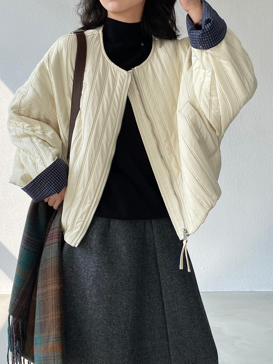 【cimz1706】實拍韓系氣質清新輕薄款棉服外套251120