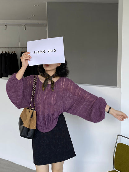 【cim0628】實拍温柔慵懒寬鬆針織薄罩衫（20羊毛）251114