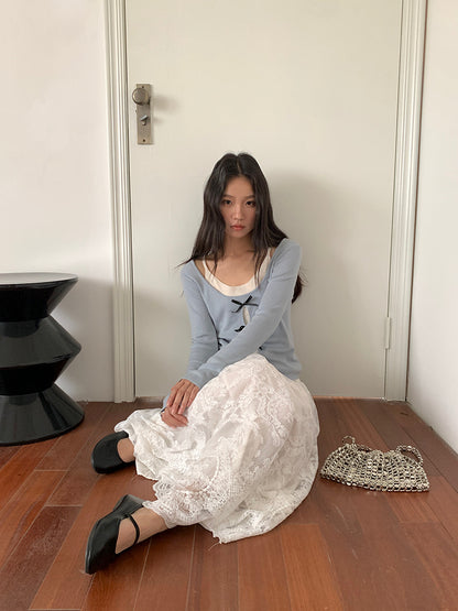 【L9702】實拍絕美四季穿的重工蕾絲長裙251117