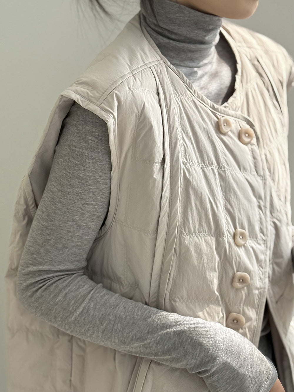 【Y82633】實拍輕暖羽絨背心（含90％白鴨絨）251016