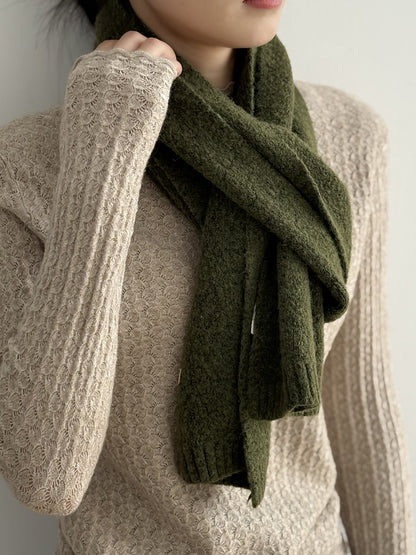 【Y2505】實拍氣質高級感混羊毛針織圍巾251201