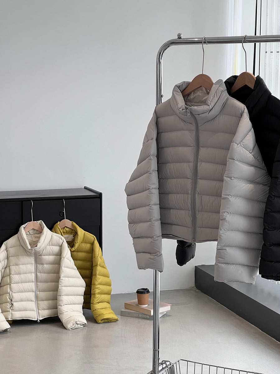 【cimz6383】實拍高領寶款排骨白鴨絨外套（白鴨絨90）251120