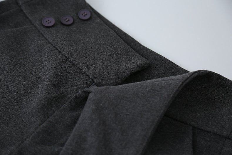 【LD11048】實拍S~XL秋冬毛呢厚款高腰直筒褲251202