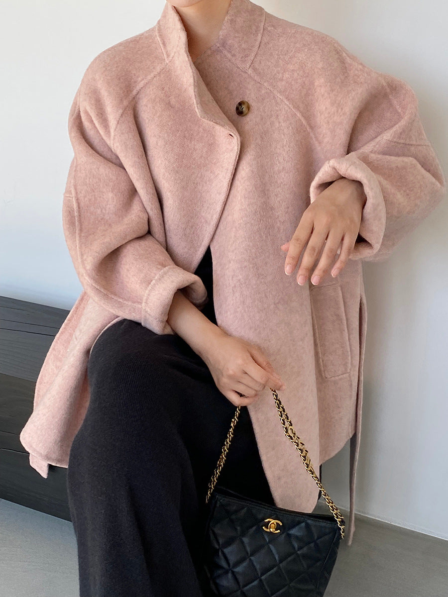 【cimzD6616】實拍高級大氣款雙面羊毛呢廓形外套大衣（100羊毛）251120