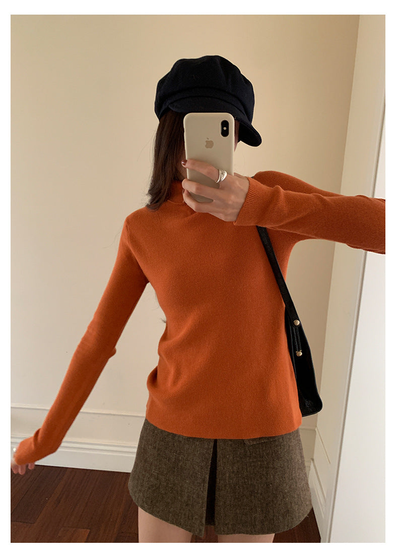 【H5525】實拍冬季7色高領毛織衫251125