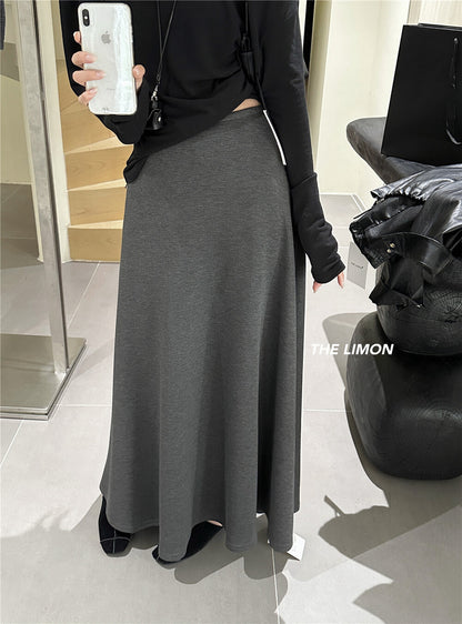 【L1130】實拍檸檬休閒顯瘦空氣棉A字裙251117