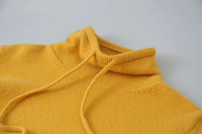 【LD3294】實拍慵懶復古立領羊駝絨針織衫251103