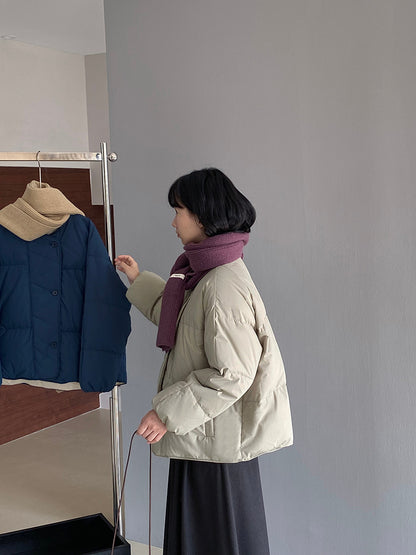 【cimz1010】實拍冬日温暖加厚90％白鴨絨羽絨外套大衣251128