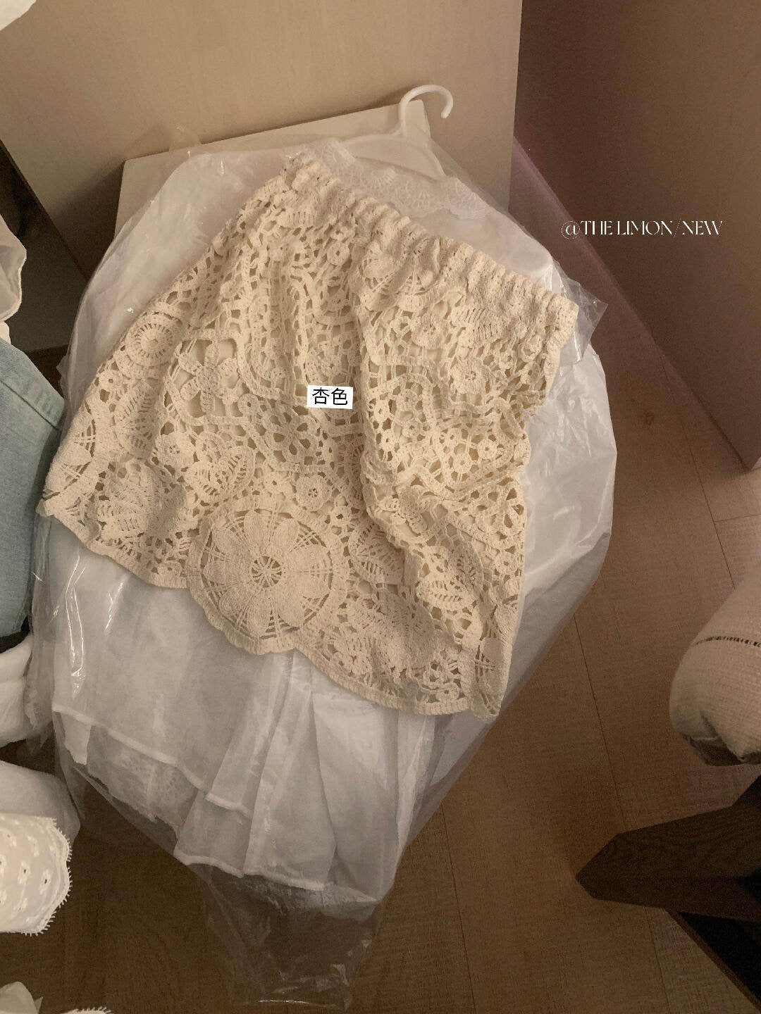 【L10675】溫柔仙女系🕊️重工設計感鏤空蕾絲鉤花休閒半身長裙260511