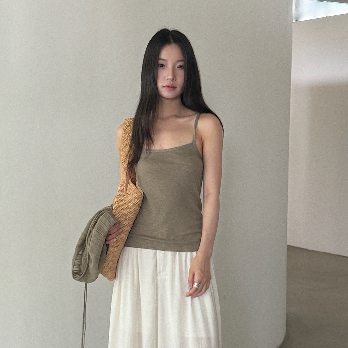 【LD11367】溫柔初戀系仙女☁️顯瘦細肩帶背心+薄款針織小外套兩件套260630