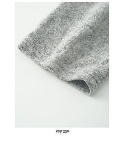 【H5499】實拍 復古磨毛狗狗印花長袖T恤251118