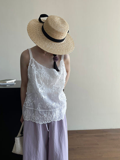 【cimYL201】實拍日系棉質重工刺繡提花背心250410