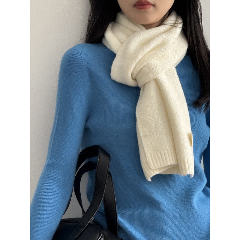 【Y2505】實拍氣質高級感混羊毛針織圍巾251201