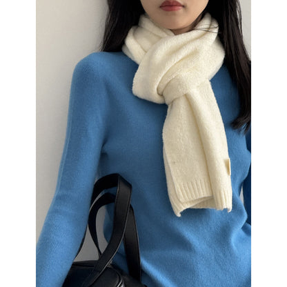 【Y2505】實拍氣質高級感混羊毛針織圍巾251201