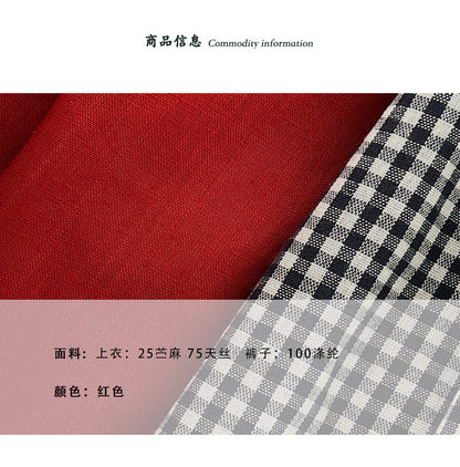 【cimzY819】法式復古女伶🍒復古無袖背心+顯瘦八分休閒褲260506