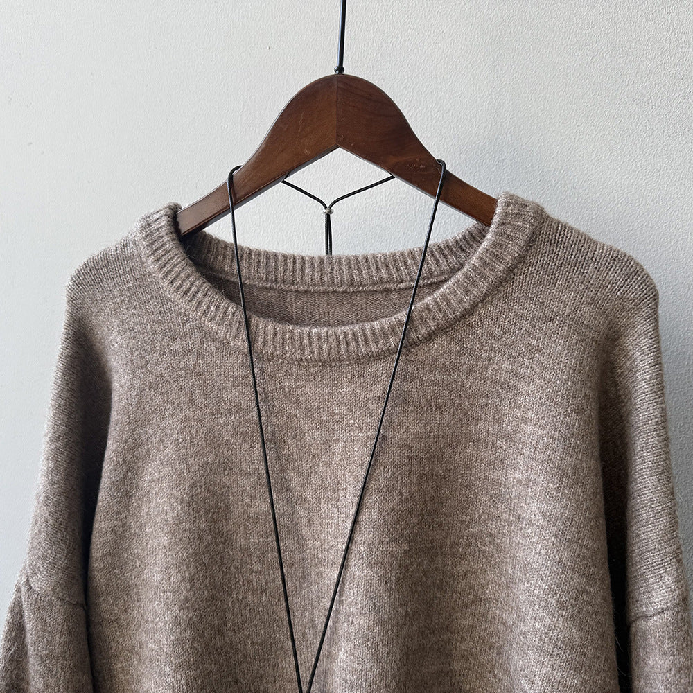 【YP1015】 實拍寬鬆針織毛衣＋休閒針織長褲 套裝251023