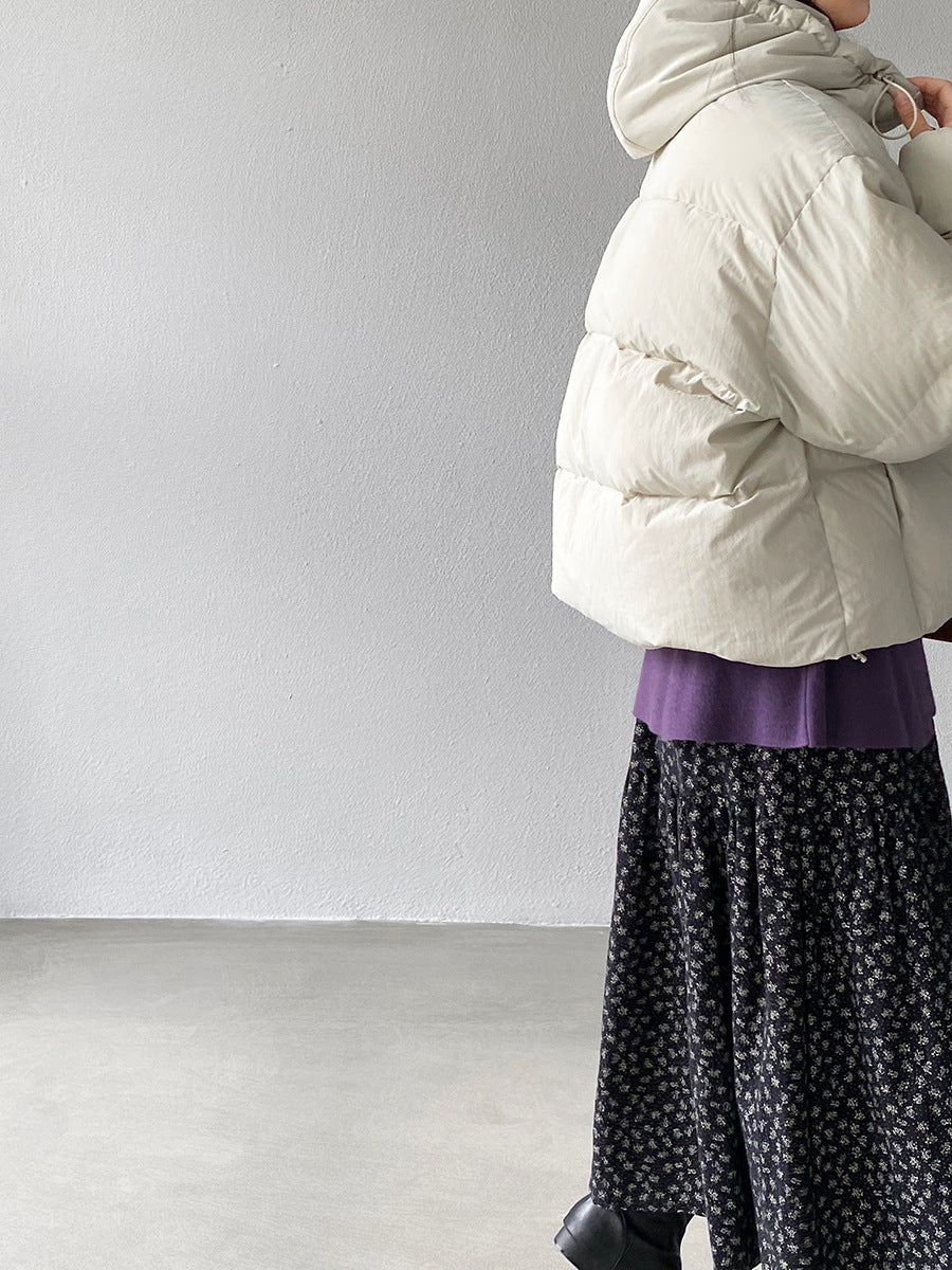 【cimz1728】實拍輕暖90％白鴨絨連帽羽絨外套251201