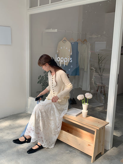 【L9702】實拍絕美四季穿的重工蕾絲長裙251117