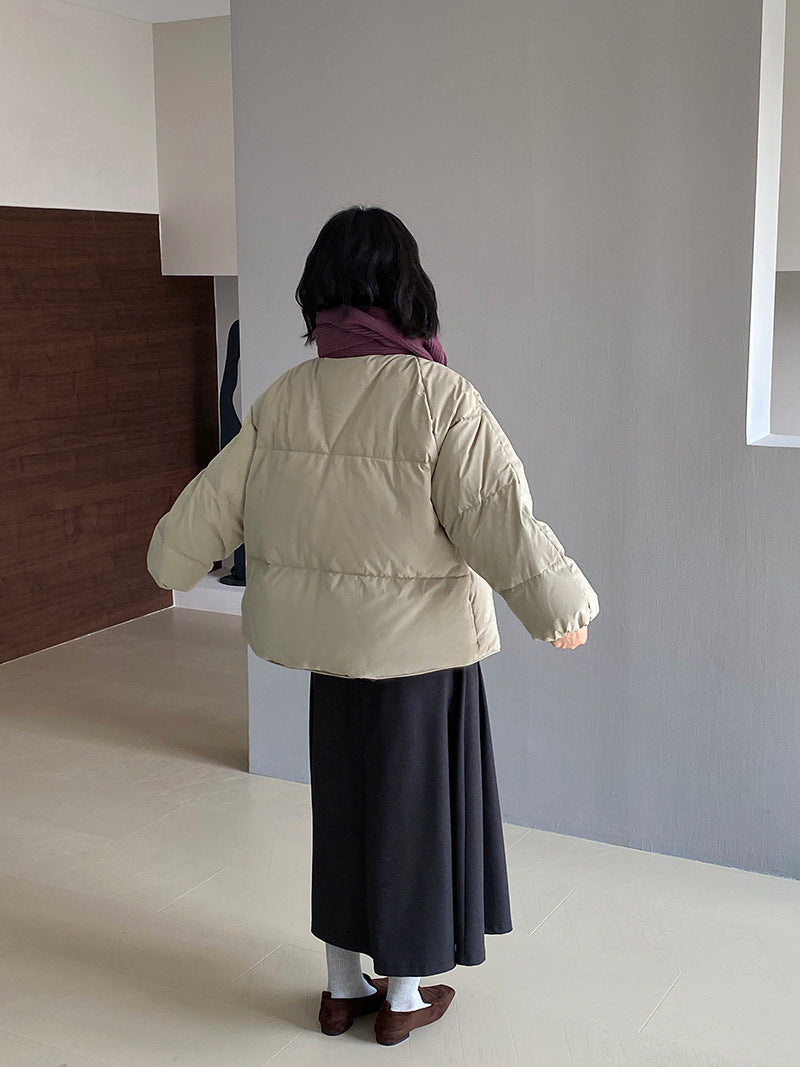 【cimz1010】實拍冬日温暖加厚90％白鴨絨羽絨外套大衣251128