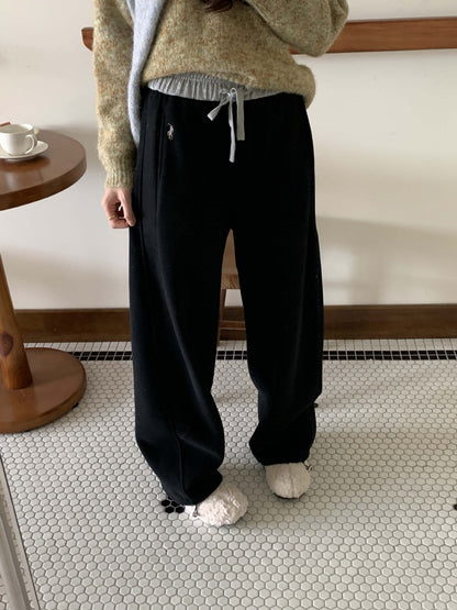 【H5508】實拍M~XL懶懶加厚奧粒絨舒適休閒彎刀褲型251118