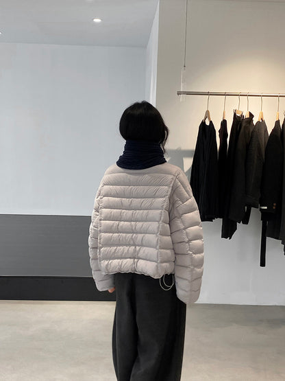 【cimz6383】實拍高領寶款排骨白鴨絨外套（白鴨絨90）251120