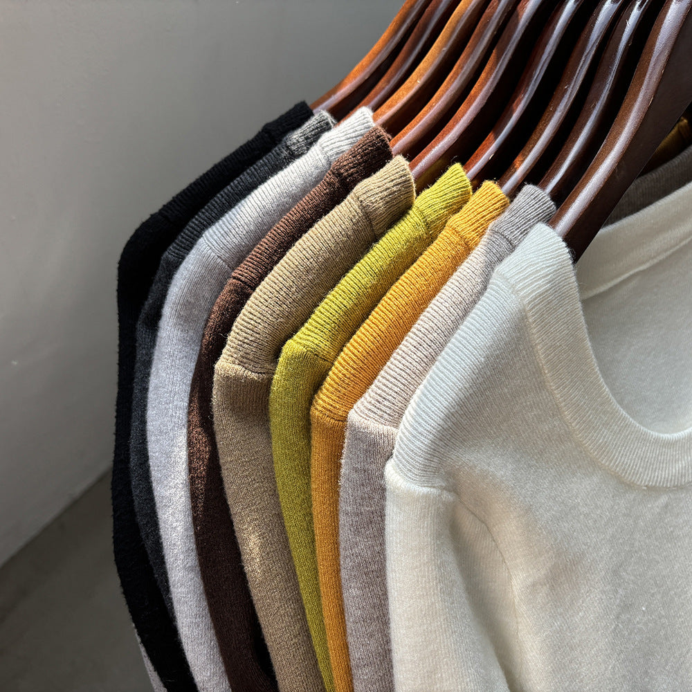 【Y275】實拍冬季U領長袖針織衫251106