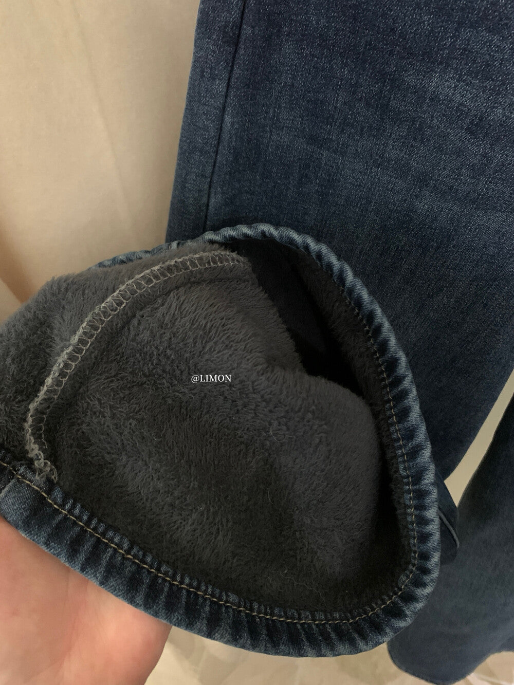 【L2651】實拍檸檬秋冬復古加厚顯瘦直筒微喇牛仔褲＋腰帶251117