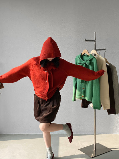 【cimz5935】實拍韓版復古針織戴帽+復古圓領針織開衫(羊毛5)251120