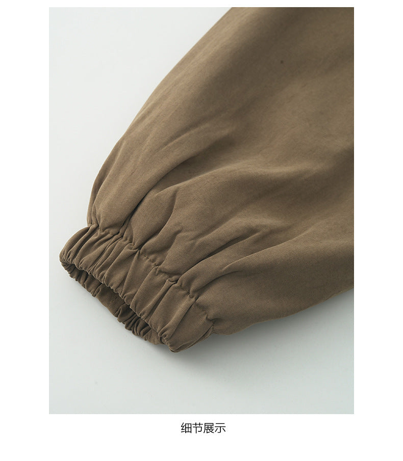 【H5489】實拍復古鋪棉保暖風衣外套251109